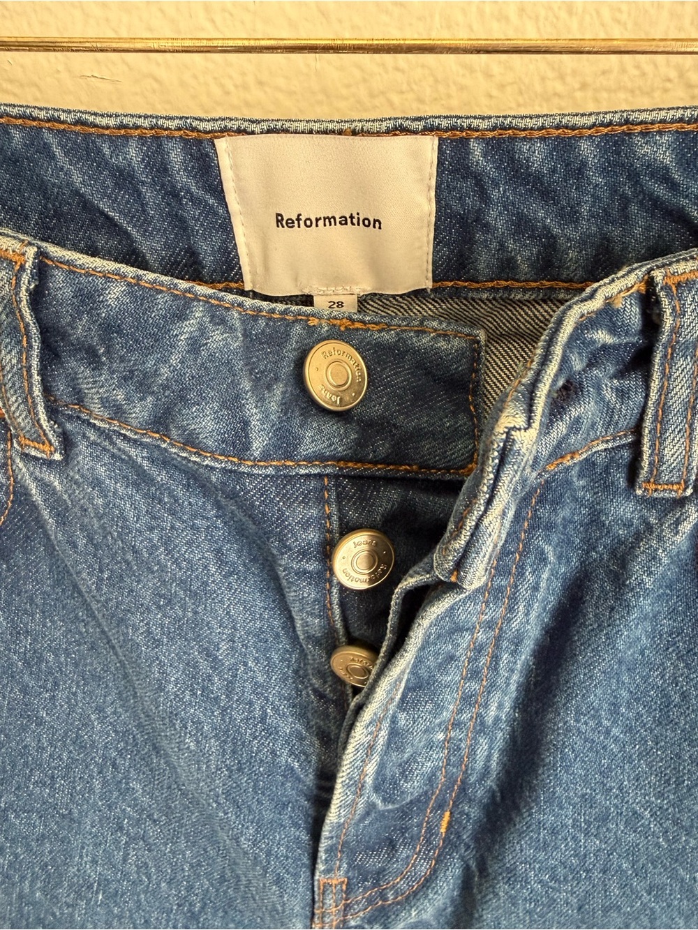 Reformation Cynthia High Rise Straight Jeans